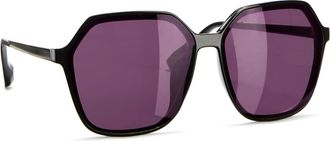 Lascana Sonnenbrille LASCANA, Damen, schwarz, lila, Sonnenbrillen Sonnenbrille, Trendy Sonnenbrille mit UV Schutz, Damenbrille
