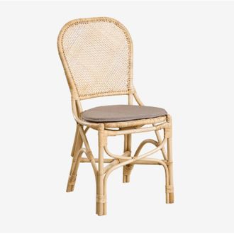 Sklum Sklum - Pack De 4 Sillas De Comedor En Rat&aacute;n Zariel