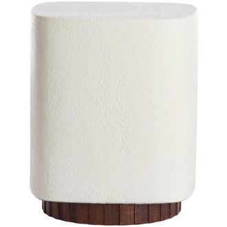 Light & Living Light&living - Mesa Auxiliar Seddon En Madera Marr&oacute;n Con Top