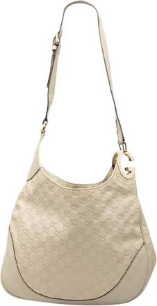 Gucci Pre-owned Leren Schoudertas - Dames - Vintage Schoudertas - Wit - ONE Size - Leer - Vintage