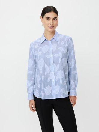 Masai MaImma Floral Print Shirt in Placid Blue at Nordstrom, Size Xx-Large