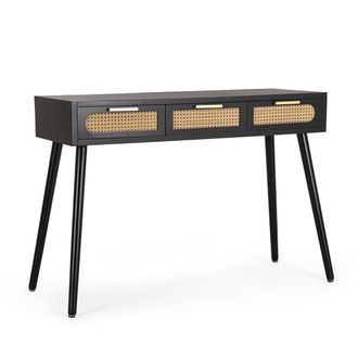 BIZZOTTO Consola Moderna Con Detalles De Rat&aacute;n Negro 110x40x78 Josine Yes