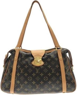 Louis Vuitton Pre-owned Vintage Monogram Shoulder Bag - Dames - Vintage Schoudertas - Bruin - ONE Size - Vintage
