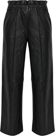 AllSaints Fran Leren Broek - Dames - Leren Broeken - Zwart - S - Leer - Broeken