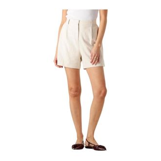 Notre-V Korte Broeken, Dames, Beige, 2Xl, Katoen, Freesia Shorts