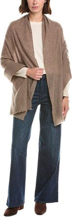 Amicale Cashmere Plain Weave Solid Cashmere Wrap