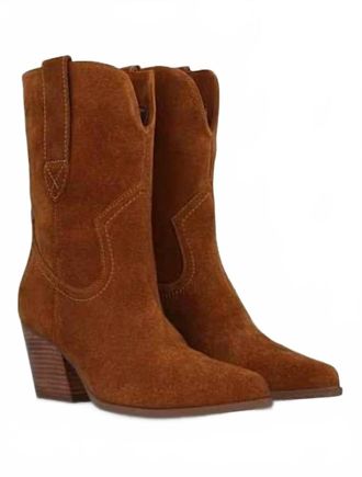 Seychelles Womens Line Dance Boots In Brown Suede