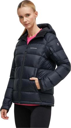 Peak Performance Frost Down Hood Jacket - Dames - Ski Jassen - Zwart - L - Leer - Fitness