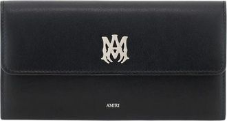 Amiri Accessoires, Dames, Zwart, ONE Size, Leer, MA Portemonnee aan ketting
