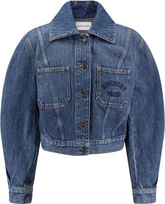 Givenchy Cocoon Jacket - Dames - Spijkerjassen - Blauw - M - Katoen - Jassen
