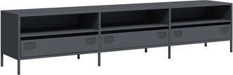 vidaXL Vidaxl - tv Cabinet Anthracite 202x39x43.5 cm Cold-rolled Steel