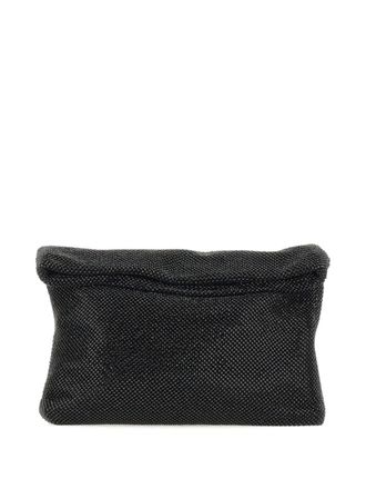Twentyfourhaitch rhinestone-embellished clutch - women - Polyester - One Size - Black