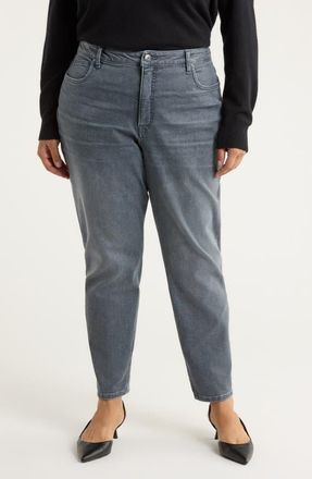 Kut from the Kloth Rachael Fab Ab High Waist Ankle Mom Jeans in Courage at Nordstrom, Size 16W