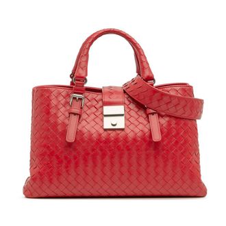 Bottega Veneta Pre-owned Bottega Veneta Small Nappa Intrecciato Roma Satchel Ladies FL4G8TV8MC8PEZOW