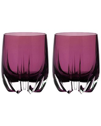 Barski Set Of 2 Crescent Double Old Fashioned Tumblers