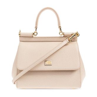Dolce & Gabbana Handbag Sicily Medium - female - Dolce & Gabbana - Handbags - Beige - ONE SIZE - Bags