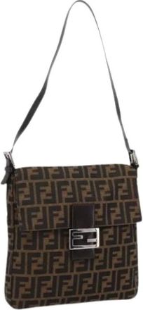 Fendi Borsa a spalla Zucca usata - - Pre-owned - Donna - Marrone - ONE SIZE