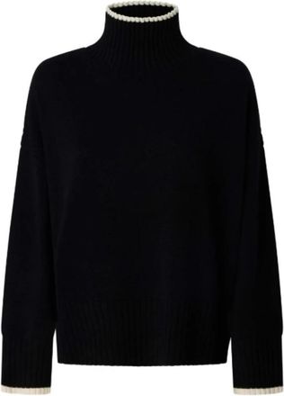 Pinko Falkland Turtleneck Trui - Dames - Coltruien - Zwart - XS - Wol - Truien & Vesten