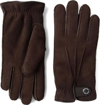 Brunello Cucinelli Guanti in pelle scamosciata - Marrone