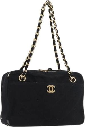 Chanel Pre-owned Shoulder Bags, female, Black, Size: ONE SIZE Pre-owned Vintage Hand Bag