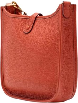 Herm&egrave;s Pre-owned Evelyne TPM - Dames - Pre-owned - Oranje - Maat: ONE Size Leer