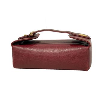 Cartier Bordeaux Leather Vanity Bag (Pre-Owned)