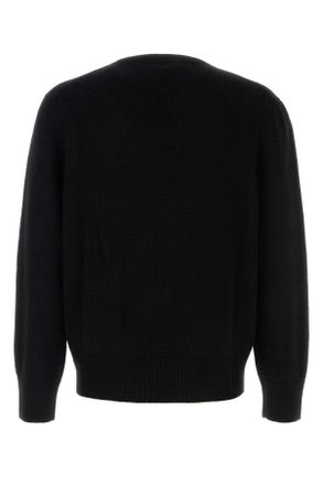 Burberry Mens Black Wool Blend Sweater Cashmere Maglieria