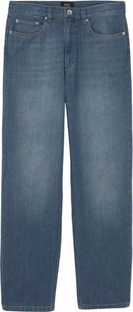A.P.C. Martin Jeans - Heren - Loose Fit Jeans - Blauw - W33 - Katoen - Jeans
