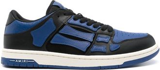 Amiri Blue Skel Sneakers - Mens - Calf Leather/Fabric/Polyurethane/Rubber