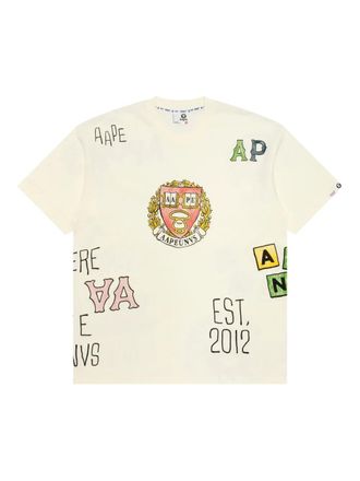 Aape By A Bathing Ape T-shirt in cotone - Bianco