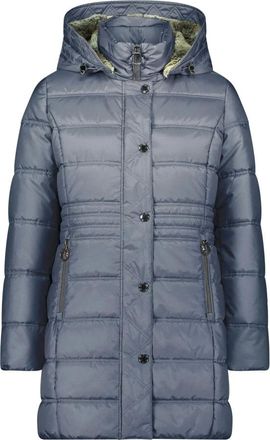 Betty Barclay Lange Gewatteerde Jas - Dames - Jassen - Blauw - Maat: S Leer