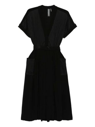 Norma Kamali Gestreepte jurk - Zwart