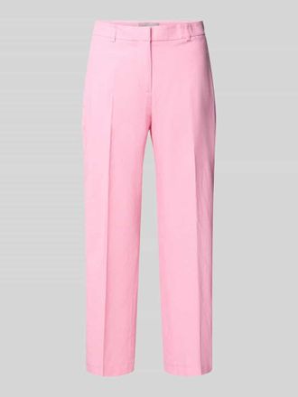 Christian Berg Straight Fit Stoffhose aus Leinen-Mix in Pink, Gr&ouml;&szlig;e 34