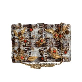 Dolce & Gabbana Pre-owned Fabric shoulder-bags - Dames - Pre-owned - Veelkleurig - Maat: ONE Size Tweed
