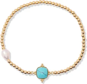 Brook & York Dakota Birthstone Bracelet in Gold December at Nordstrom