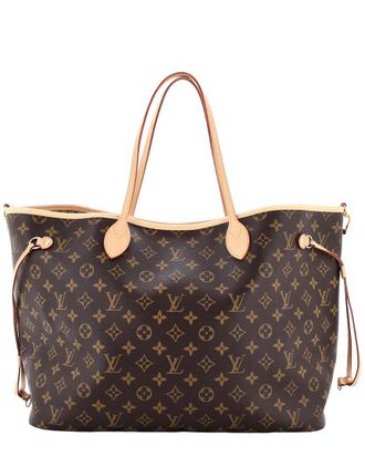 Louis Vuitton Neverfull Bandouliere Inside Out Monogram Canvas With Leather Gm (Authentic Pre-Loved)