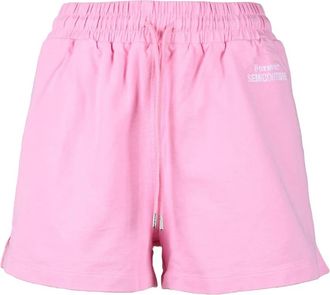Semicouture Roze Korte Damesmodecollectie - Dames - Bermuda - Roze - M - Katoen - Korte Broeken