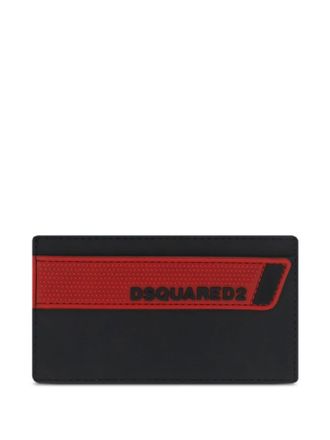 Dsquared2 logo-detailed cardholder - men - Polyurethane - One Size - Black