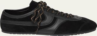 Dries Van Noten Mixed Leather Retro Runner Sneakers