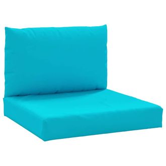 vidaXL Cojines Para Pal&eacute;s 2 Unidades Tela Oxford Turquesa Vidaxl