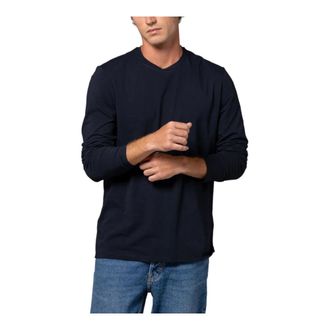 Majestic Filatures Long Sleeve Crew Neck T-shirt - male - Majestic Filatures - Long Sleeve T-Shirts - Blue - S - Tops