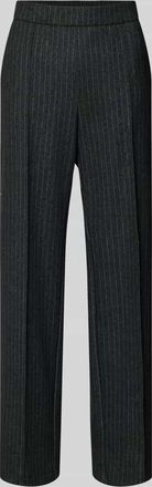 M.A.C Wide Leg Hose mit elastischem Bund Modell Chiara in Dunkelgrau Melange, Größe 34/30