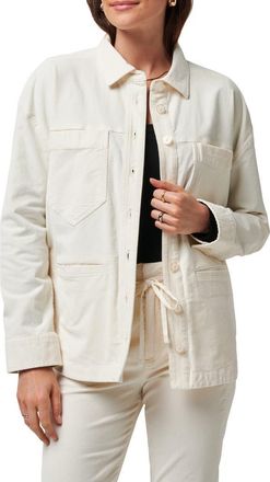 Travis Mathew Friday Feeling Shacket in Eggnog at Nordstrom, Size Small