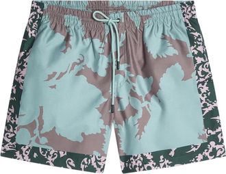 Dries Van Noten Phibbs Zwemshort - Heren - Strandmode - Blauw - L - Nylon - Badmode