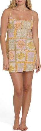 Billabong Dreaming of Sun Print Minidress in Sweet Lilac at Nordstrom, Size X-Small