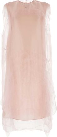 Prada Womens Pink Voile Dress - Peach - Size EU 36 (Womens)
