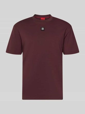 HUGO BOSS Regular Fit T-Shirt aus reiner Baumwolle Modell DALILE in Bordeaux, Gr&ouml;&szlig;e XXL
