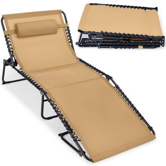 Best Choice Products Extra Wide Patio Chaise Lounge Chair, Portable Folding Recliner w/ 8 Positions