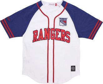Mitchell & Ness NHL Oefendag Jersey Wit - Heren - Fitness - Veelkleurig - XL - Katoen - Fitness