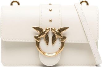 Pinko mini Love One leather bag - women - Calf Leather - One Size - White
